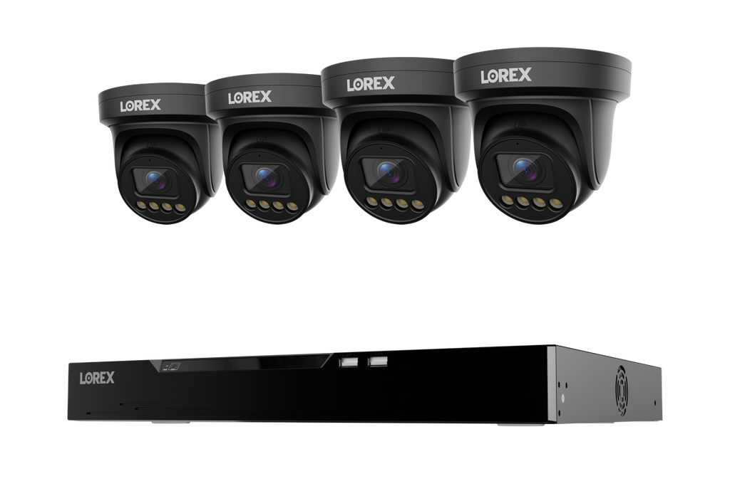 Lorex Connect X Series 4K 16-Channel Wired NVR System with X3 Turret Security Cameras - 4TB