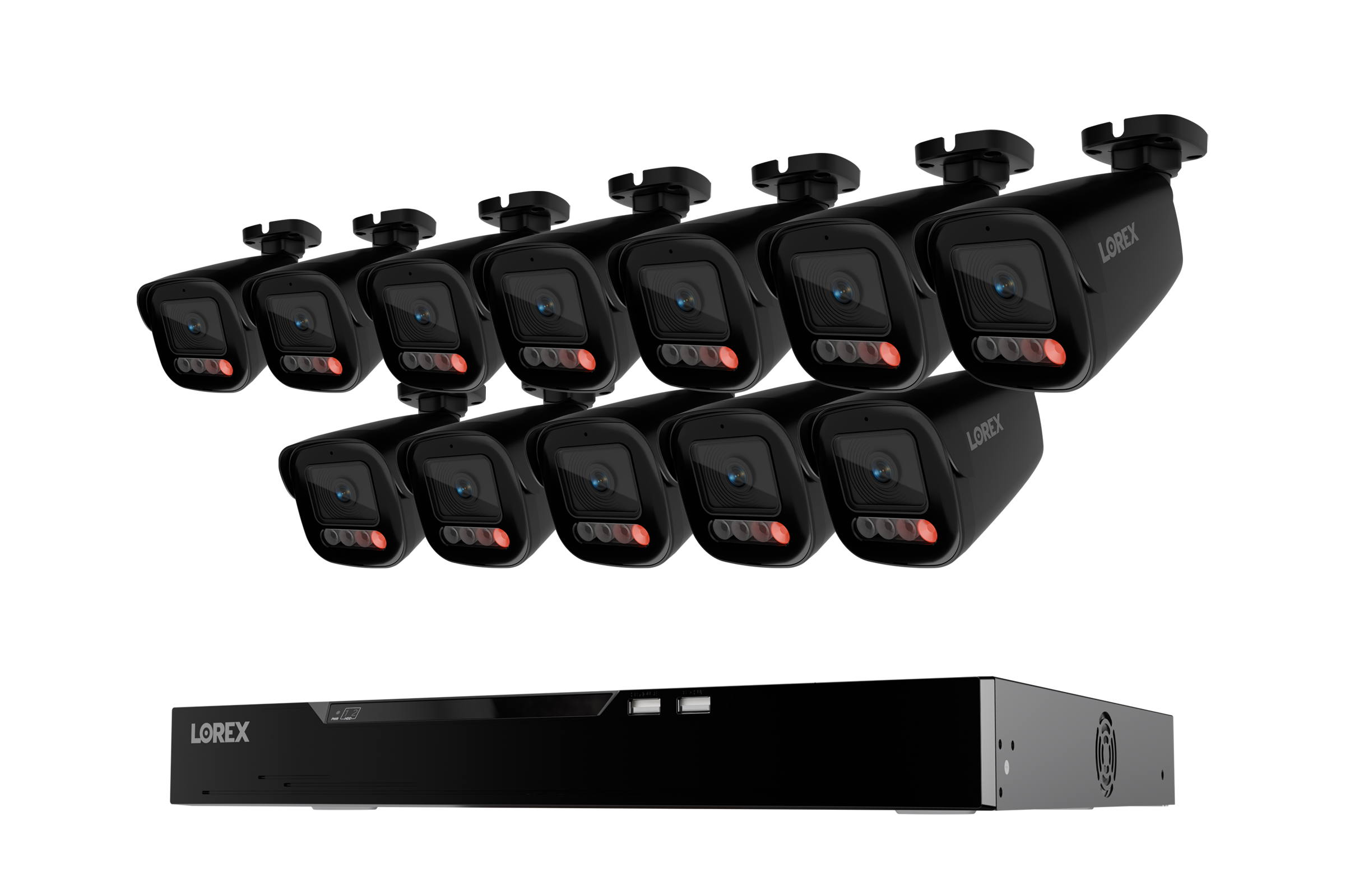 Lorex Connect X Series 4K 16-Channel Wired NVR System with X5 Bullet Security Cameras - 4TB