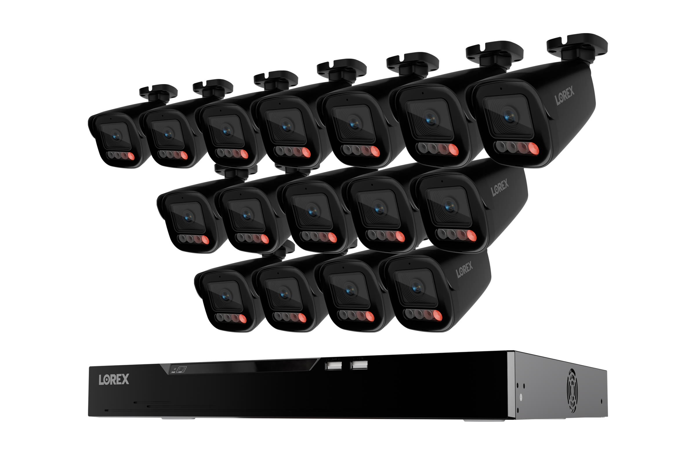 Lorex Connect X Series 4K 16-Channel Wired NVR System with X5 Bullet Security Cameras - 4TB
