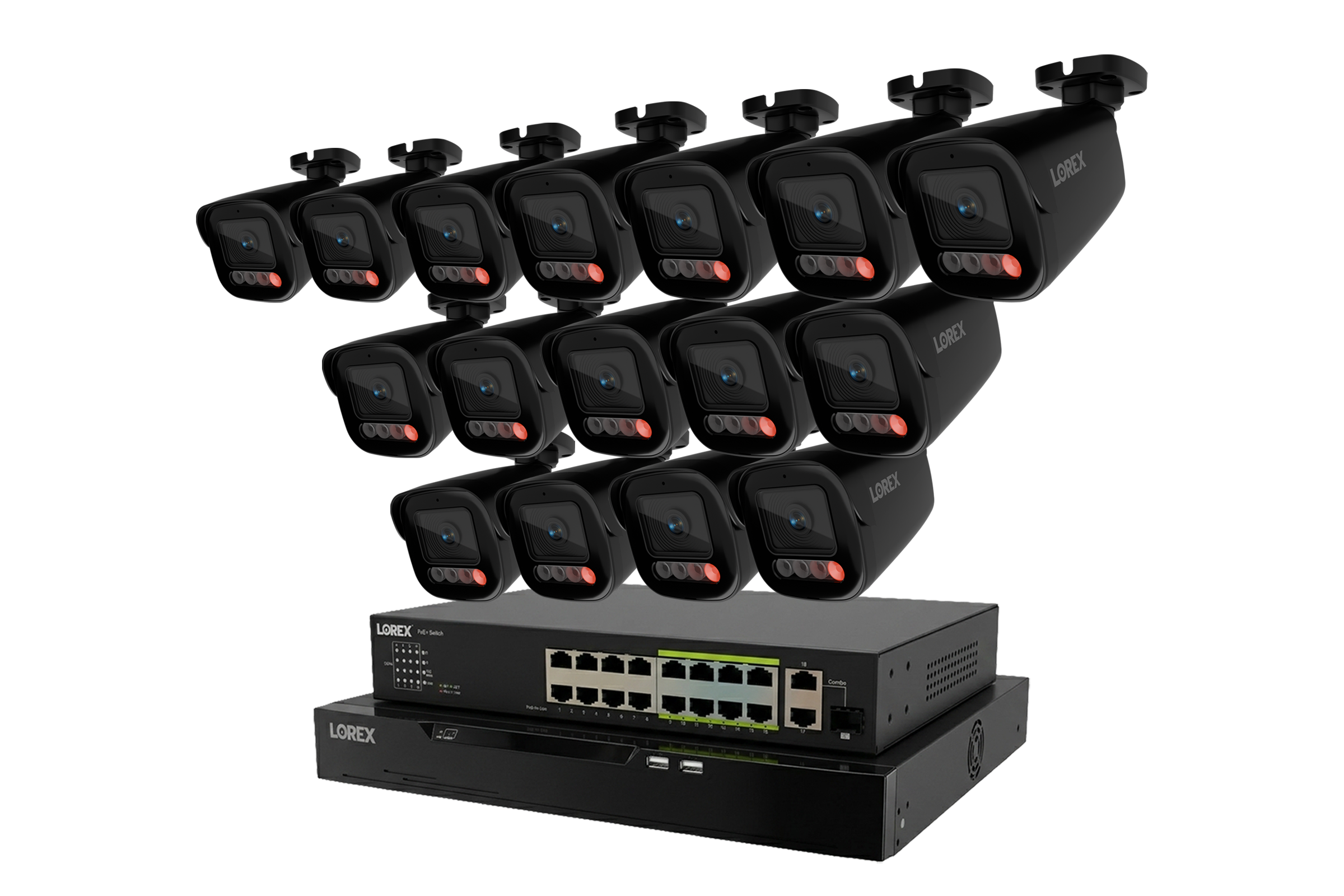 Lorex Connect X Series 4K 32-Channel Wired NVR System with X5 Bullet Security Cameras - 8TB