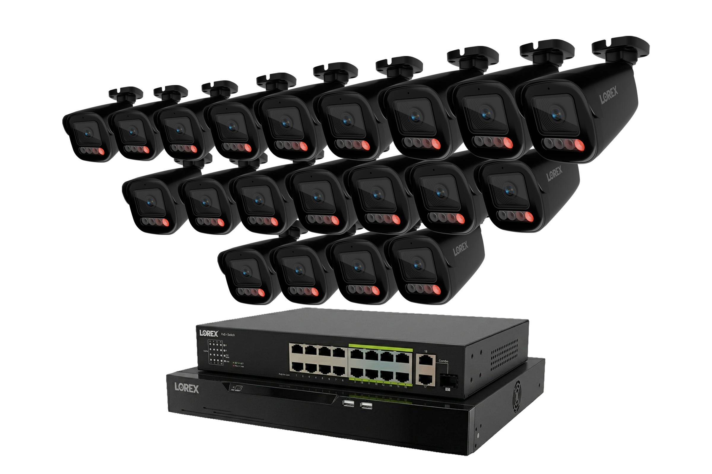 Lorex Connect X Series 4K 32-Channel Wired NVR System with X5 Bullet Security Cameras - 8TB