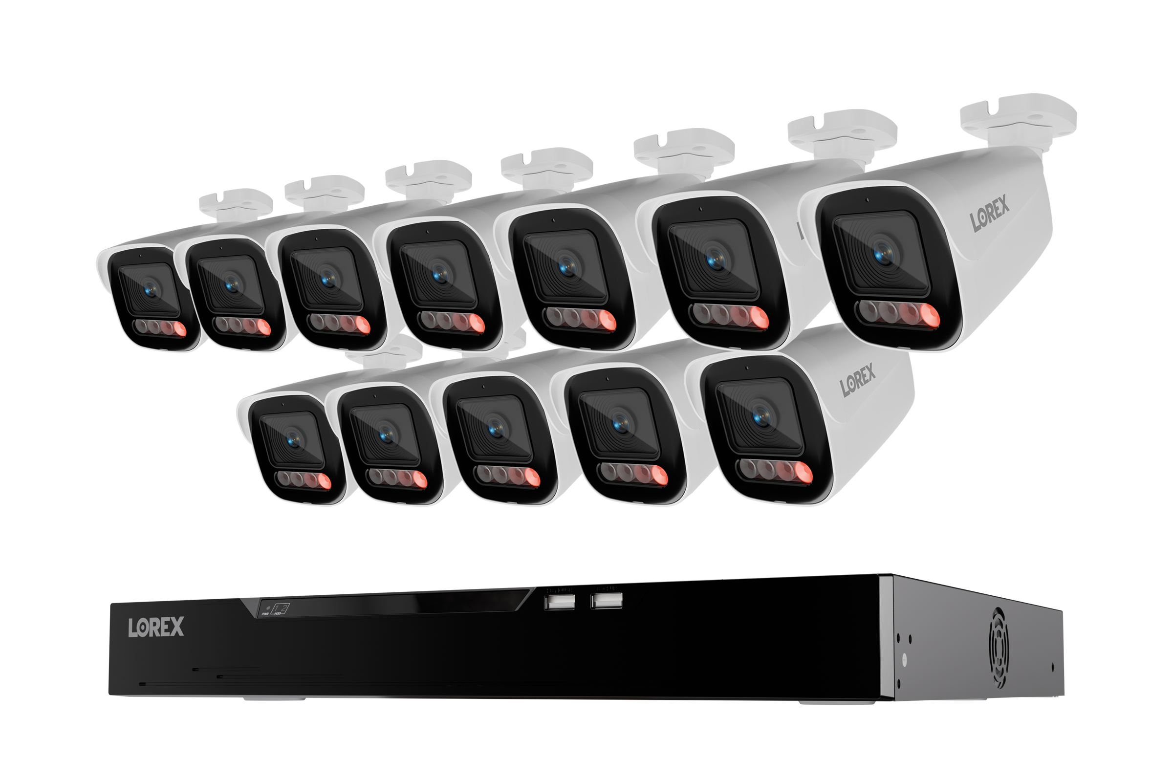 Lorex Connect X Series 4K 16-Channel Wired NVR System with X5 Bullet Security Cameras - 4TB