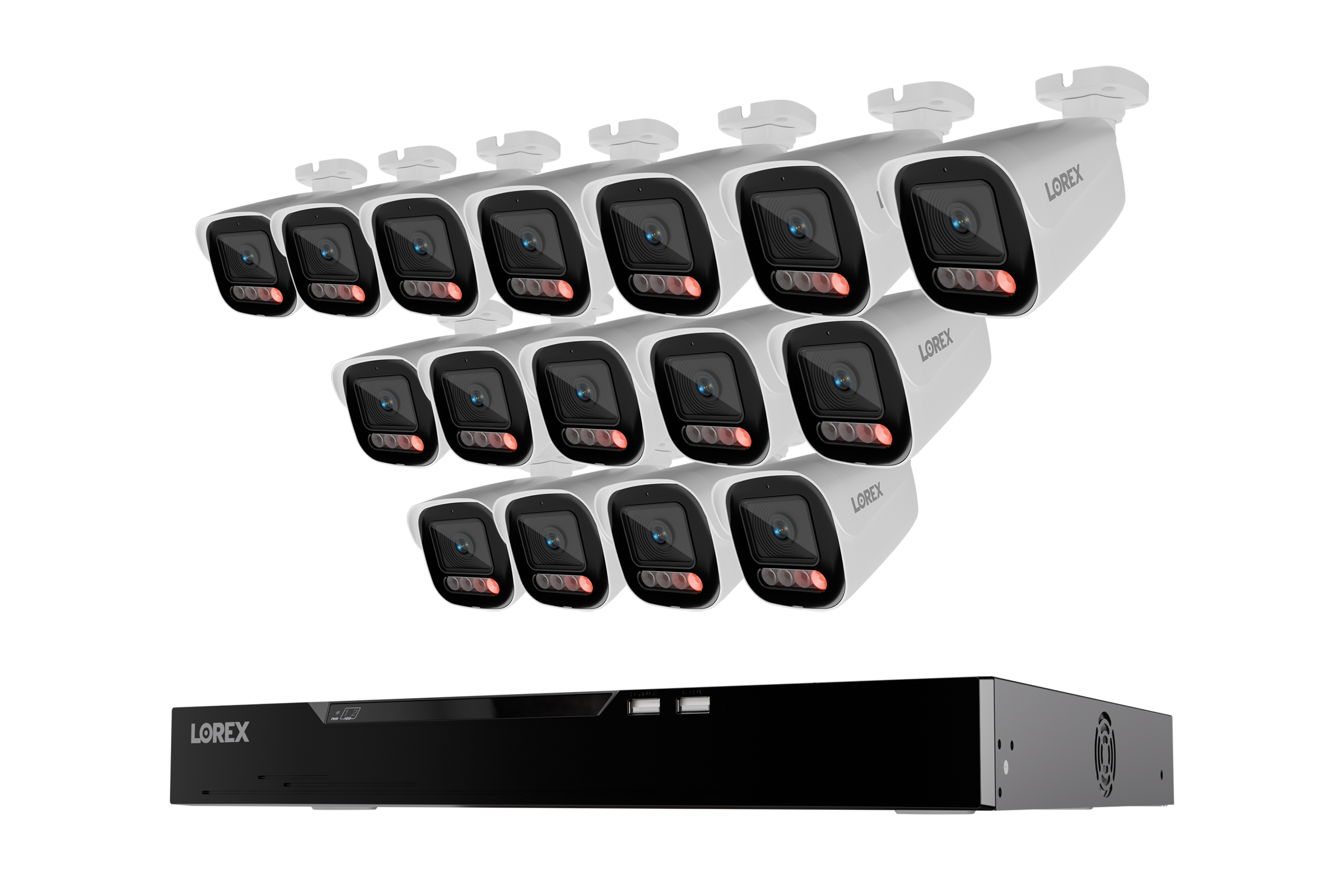 Lorex Connect X Series 4K 16-Channel Wired NVR System with X5 Bullet Security Cameras - 4TB