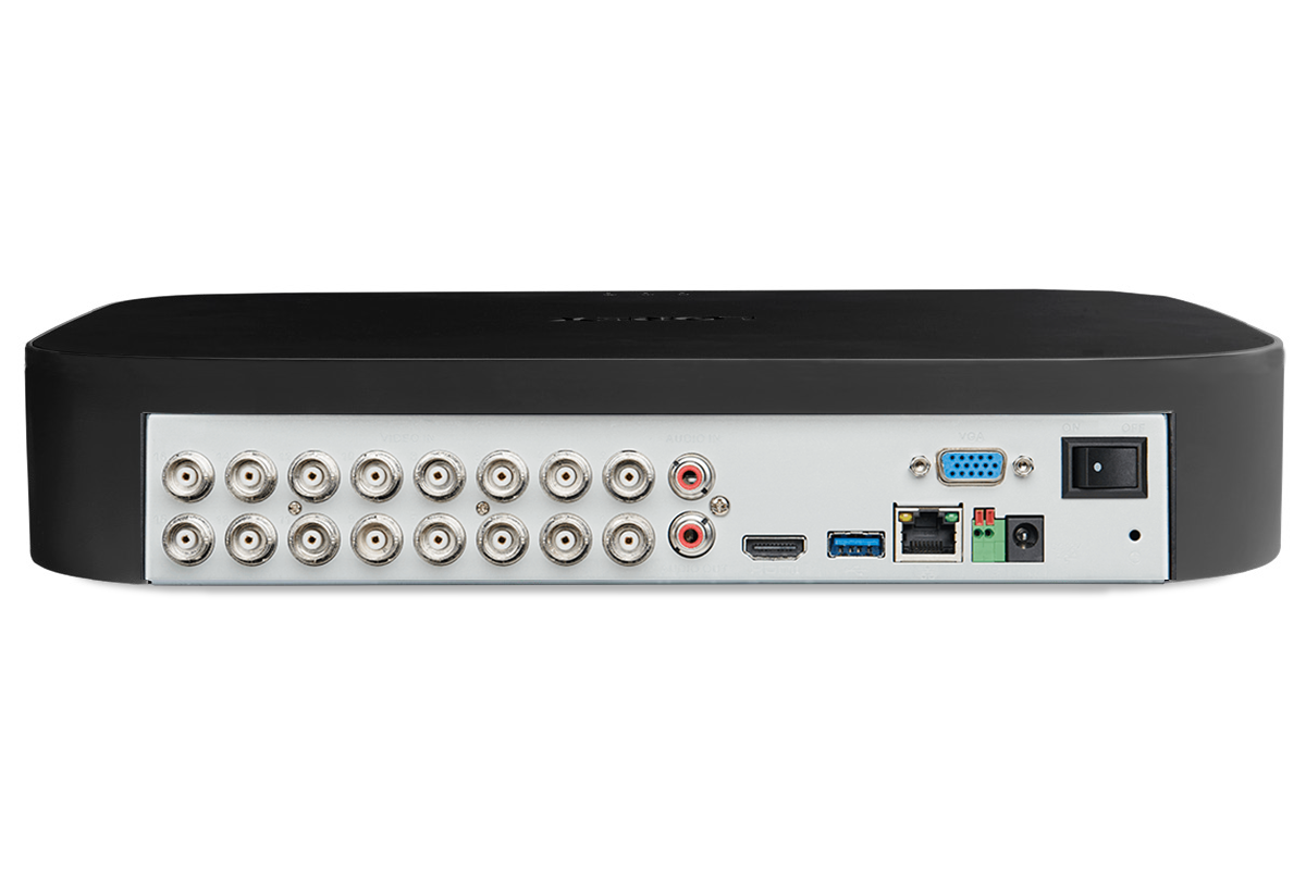Lorex 4K 20 Camera Capable (16 Wired and 4 Wi-Fi) 2TB Wired DVR System with Sixteen Smart Deterrence CVI Wired Bullet Cameras