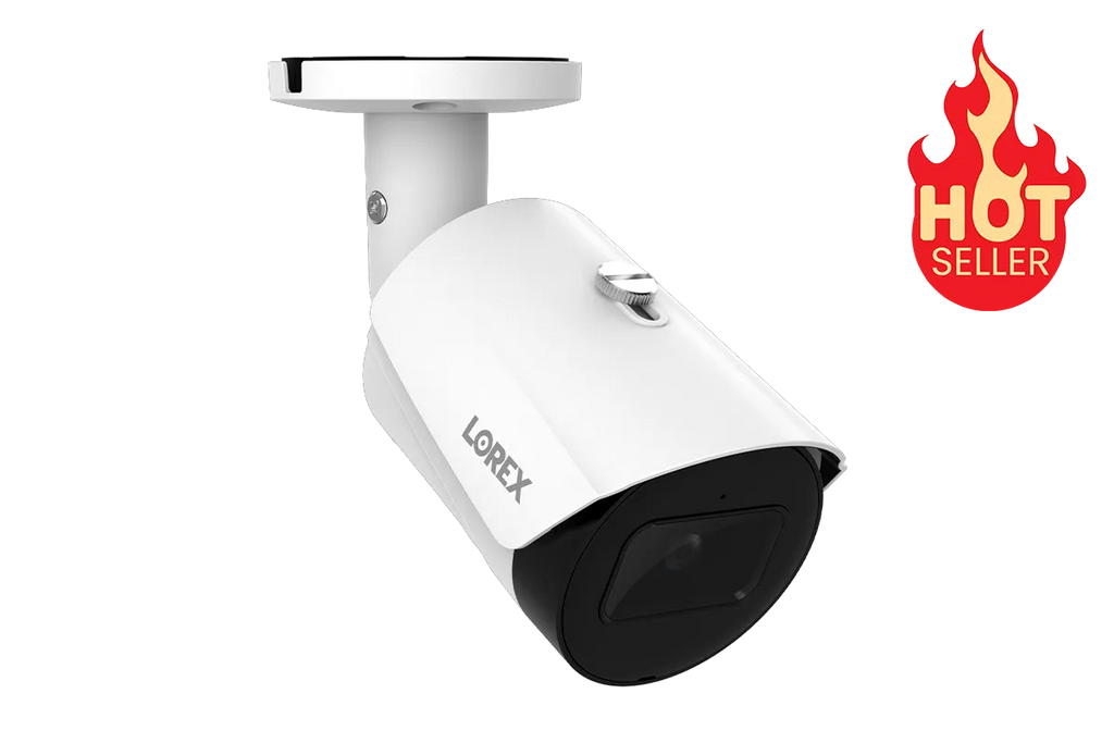 Caméra de sécurité IP filaire bullet Lorex A14 avec audio et détection de mouvement intelligente