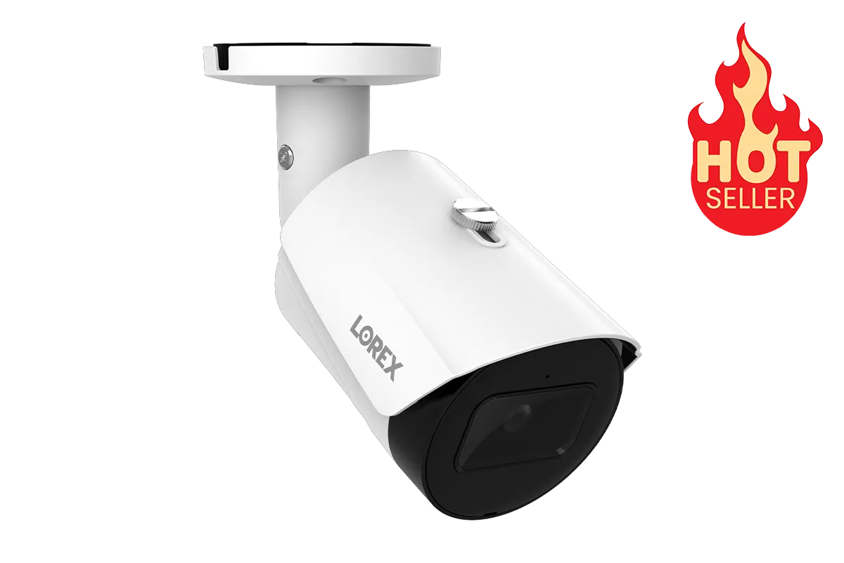 Lorex A14 IP Wired Bullet Security Camera with Listen-In Audio and Smart Motion Detection