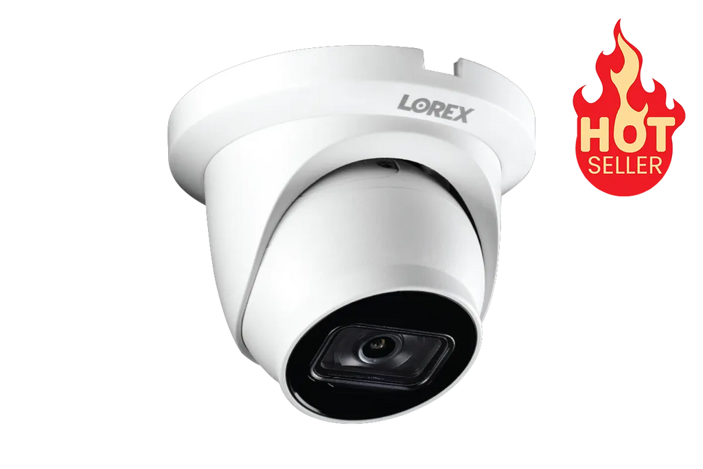 A Series A14 4K IP Wired Dome Security Camera with Listen-In Audio and Smart Motion Detection