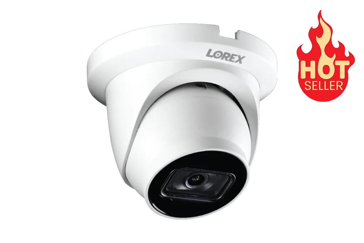 A Series A14 4K IP Wired Dome Security Camera with Listen-In Audio and Smart Motion Detection