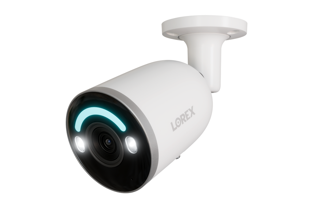 Lorex H12 4K IP Wired Bullet Security Camera with Smart Security Lighting and Smart Motion Detection