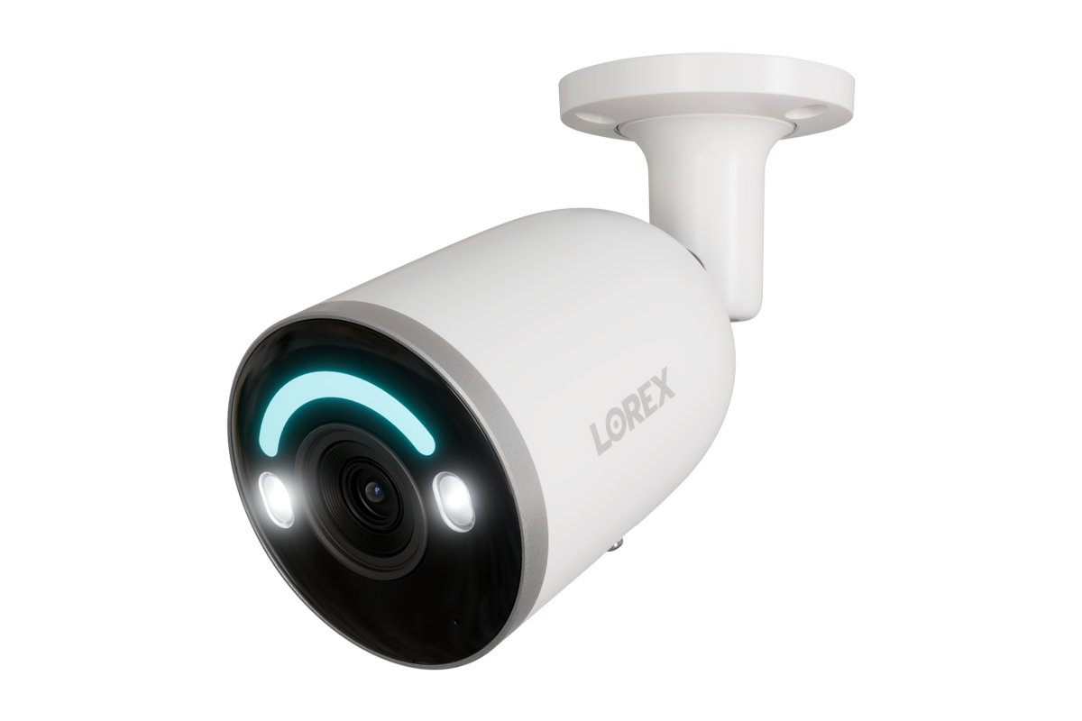 Lorex H12 4K IP Wired Bullet Security Camera with Smart Security Lighting and Smart Motion Detection