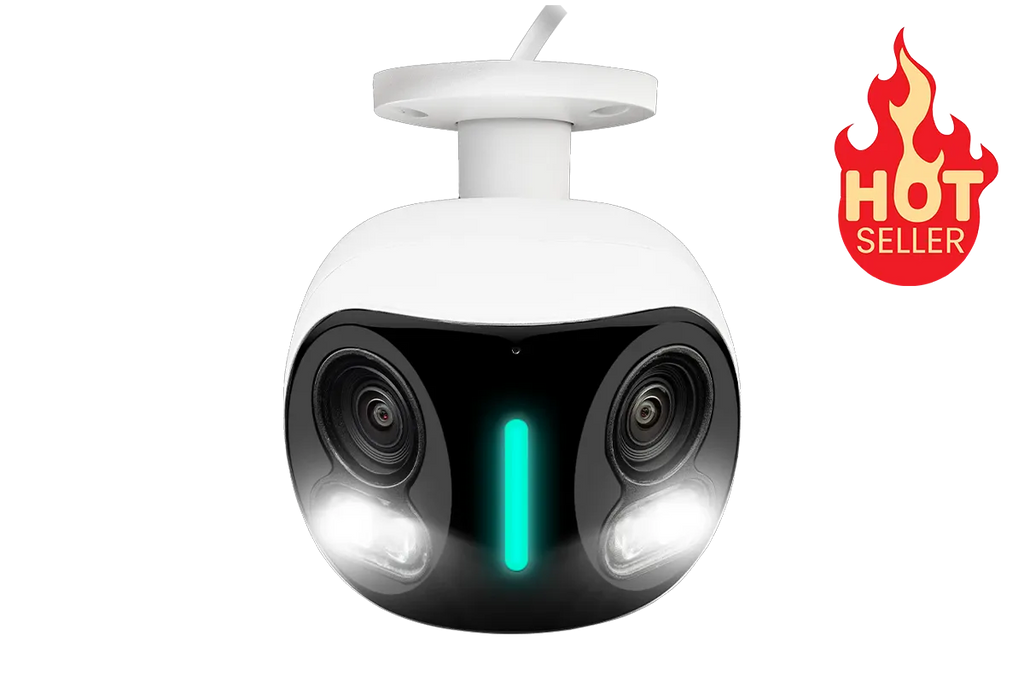 Halo Series H20 4K IP Wired Dual Lens Security Camera with Smart Security Lighting and Smart Motion Detection