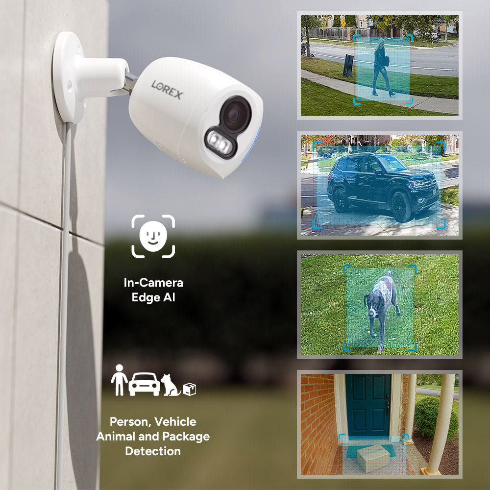 Lorex Classic 4K Dual-Lens IP Camera with Smart Lighting & Motion Detection