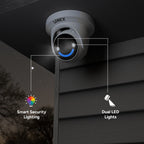 Lorex Classic 4K+ PoE AI Turret Camera with Person & Vehicle Detection