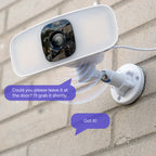 Lorex Connect 2K Floodlight Wi-Fi Security Camera with App Controlled Horizontal Pan