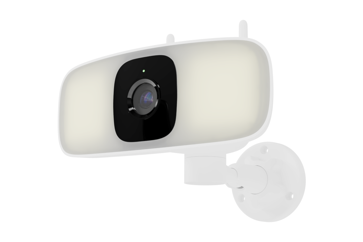 Lorex Connect 2K Floodlight Wi-Fi Security Camera with App Controlled Horizontal Pan