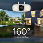 Lorex Connect 2K Floodlight Wi-Fi Security Camera with App Controlled Horizontal Pan