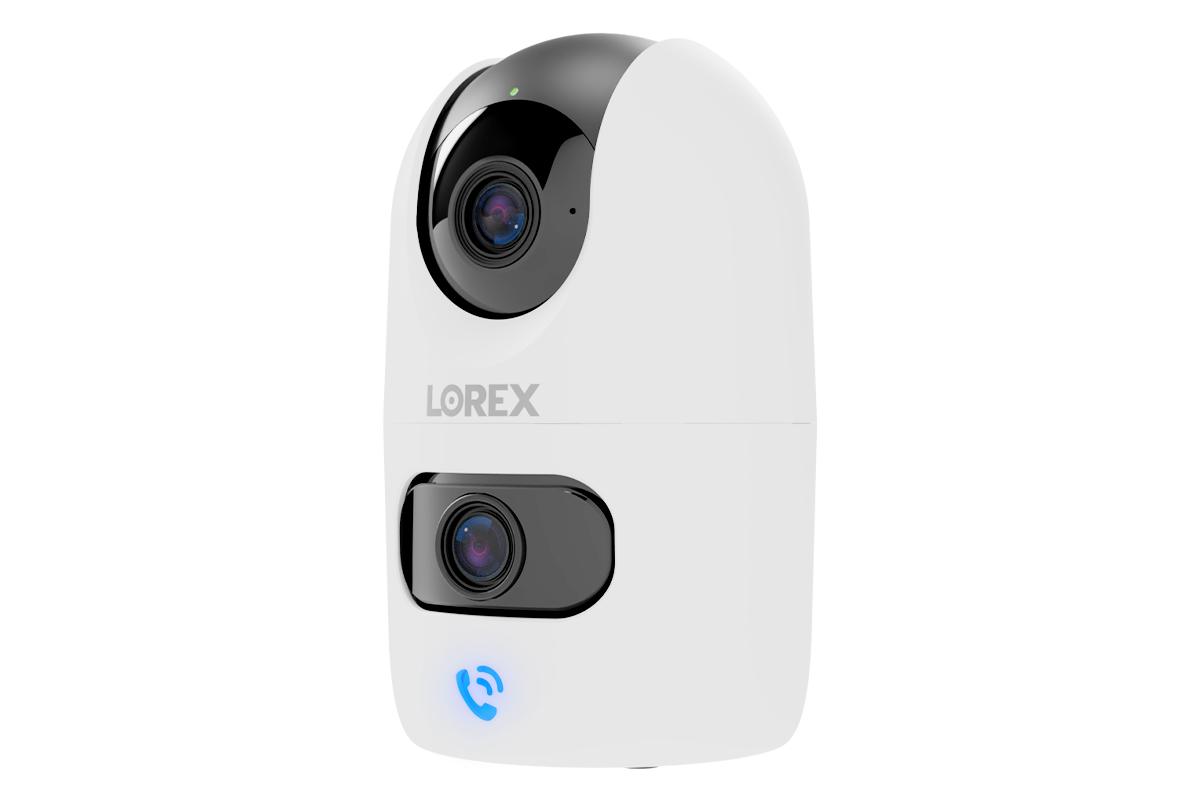 Lorex Connect 2K Dual-Lens Indoor Pan-Tilt Wi-Fi Camera