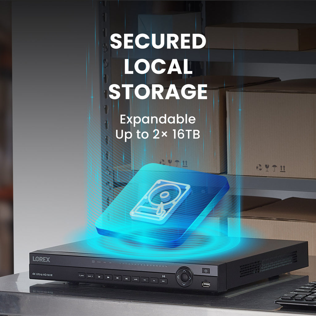 Lorex Elite Series 32-Channel (8TB) 4K IP System with Nocturnal N4 Lite Turret Cameras and PoE Switch