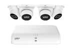 Lorex Fusion NVR with A4 4MP (2K) IP Turret Cameras - 4K 16-Channel (8 Wired + 8 Wi-Fi Fusion) 2TB Wired System