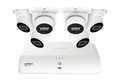 Lorex Fusion NVR with A4 4MP (2K) IP Turret Cameras - 4K 16-Channel (8 Wired + 8 Wi-Fi Fusion) 2TB Wired System