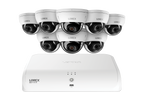 Lorex Fusion Series 4K+ 16 Channel (8 Wired + 8 Fusion Wi-Fi) 2TB Wired System with A10 Wired 4K IP Dome Cameras