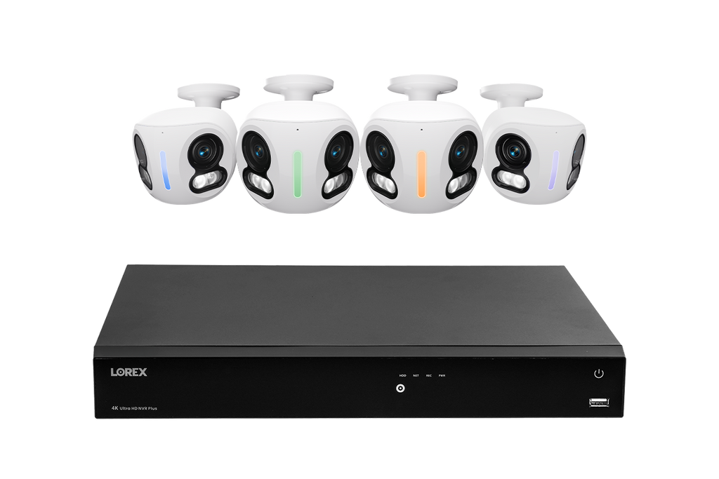 Lorex Classic Fusion Series 4K 16 Channel 4TB Wired NVR System with 4K IP Dual Lens Cameras