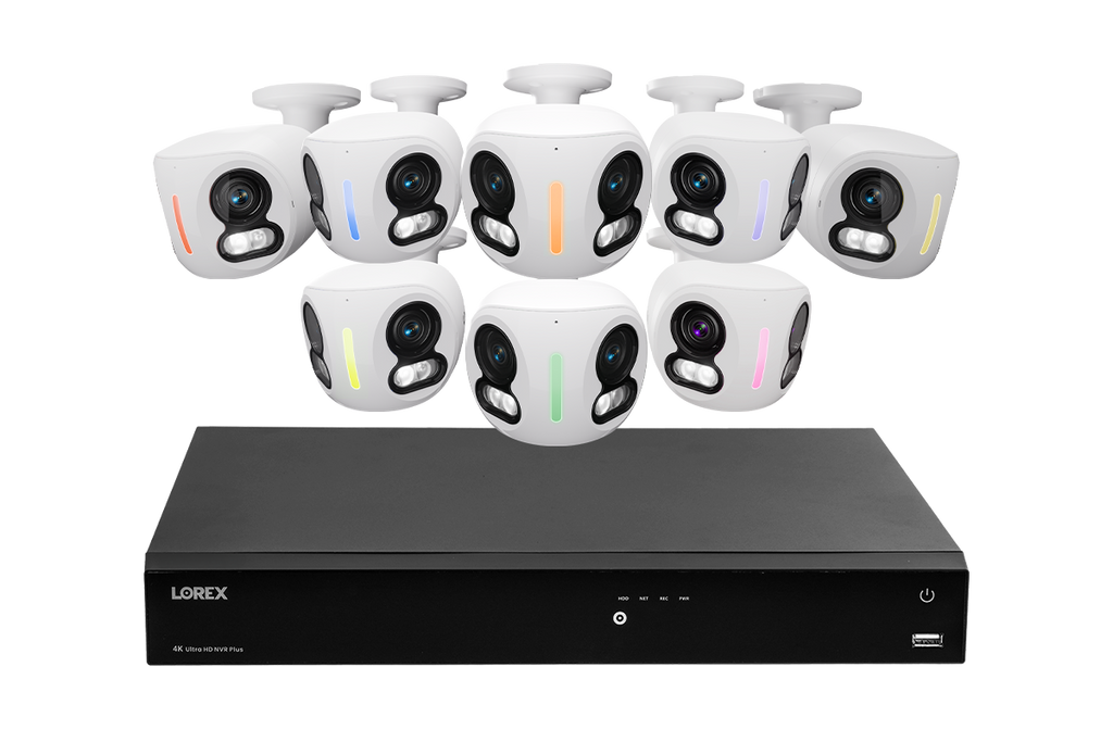 Lorex Classic Fusion Series 4K 16 Channel 4TB Wired NVR System with 4K IP Dual Lens Cameras