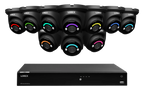 Lorex Fusion Series 4K 16 Camera Capable (Wired or Fusion Wi-Fi) 4TB Wired NVR System with H12 Wired 4K IP Turret Cameras