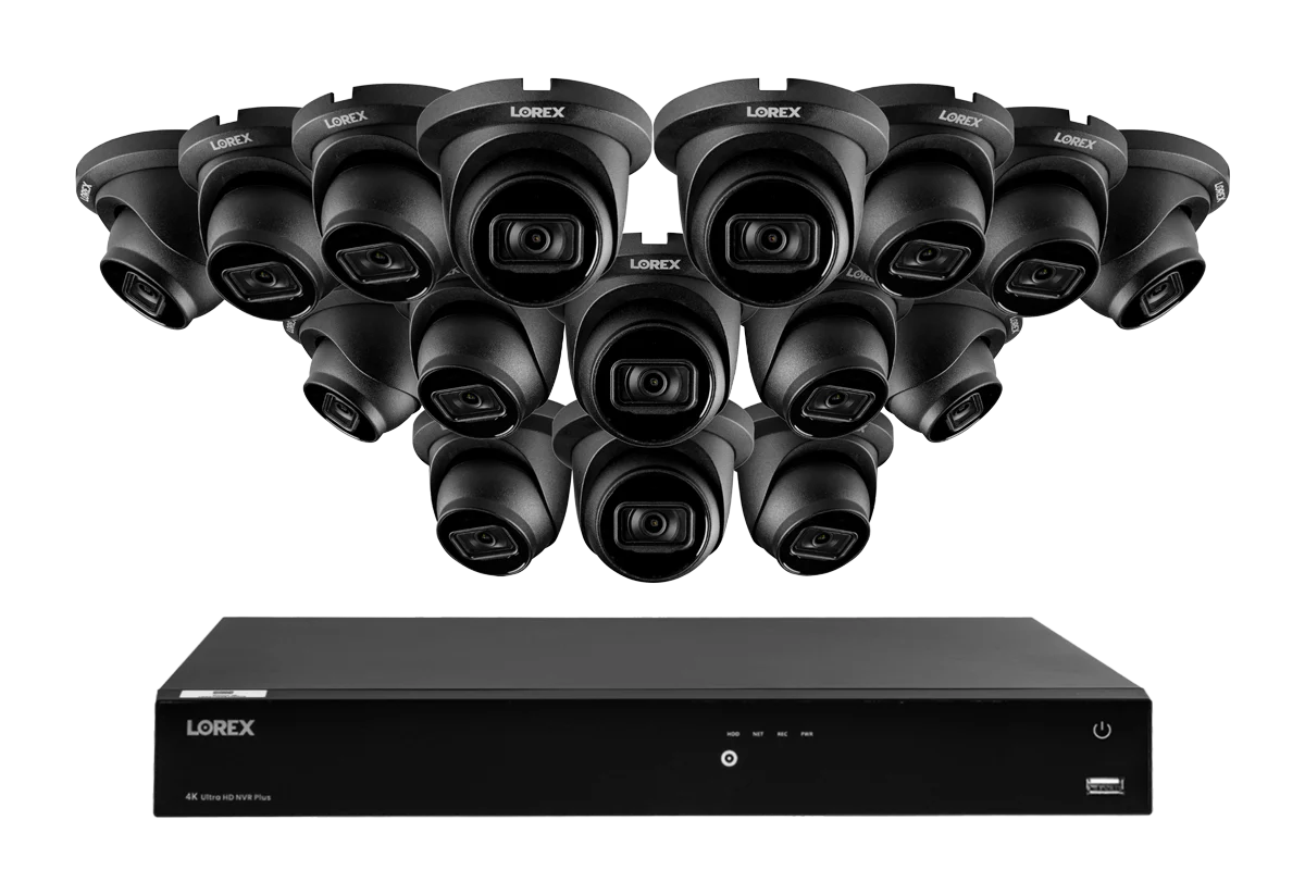 Lorex Fusion Series 4K 16 Camera Capable (Wired or Fusion Wi-Fi) 6TB Wired NVR System with A14 IP Dome Cameras