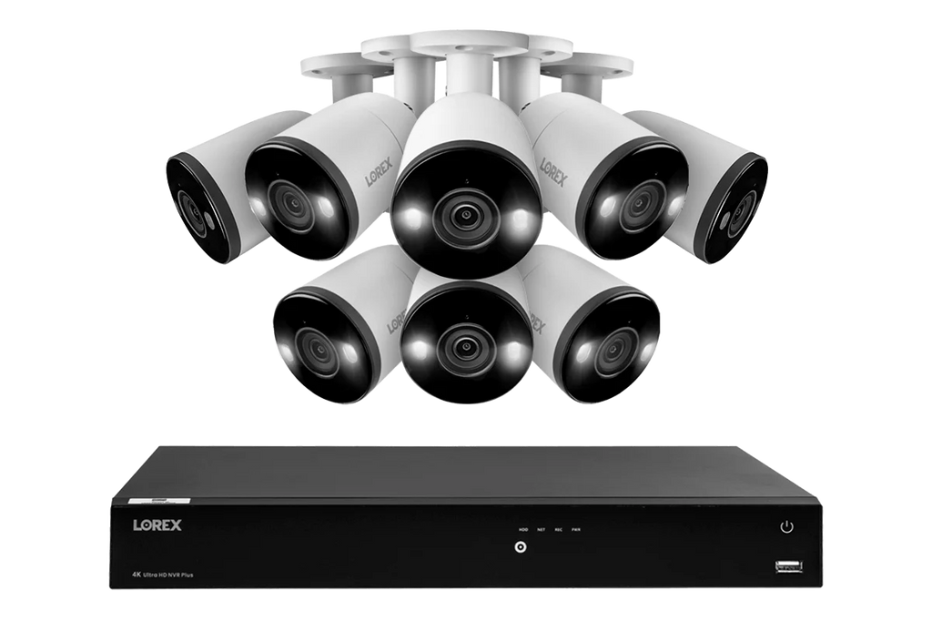 Lorex Fusion Series 4K 16 Camera Capable (Wired or Fusion Wi-Fi) 6TB Wired NVR System with H13 Bullet Cameras