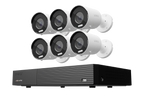 Lorex Connect 4K 8 Camera Capable 1TB Wired NVR System with 4K IP Bullet Security Cameras
