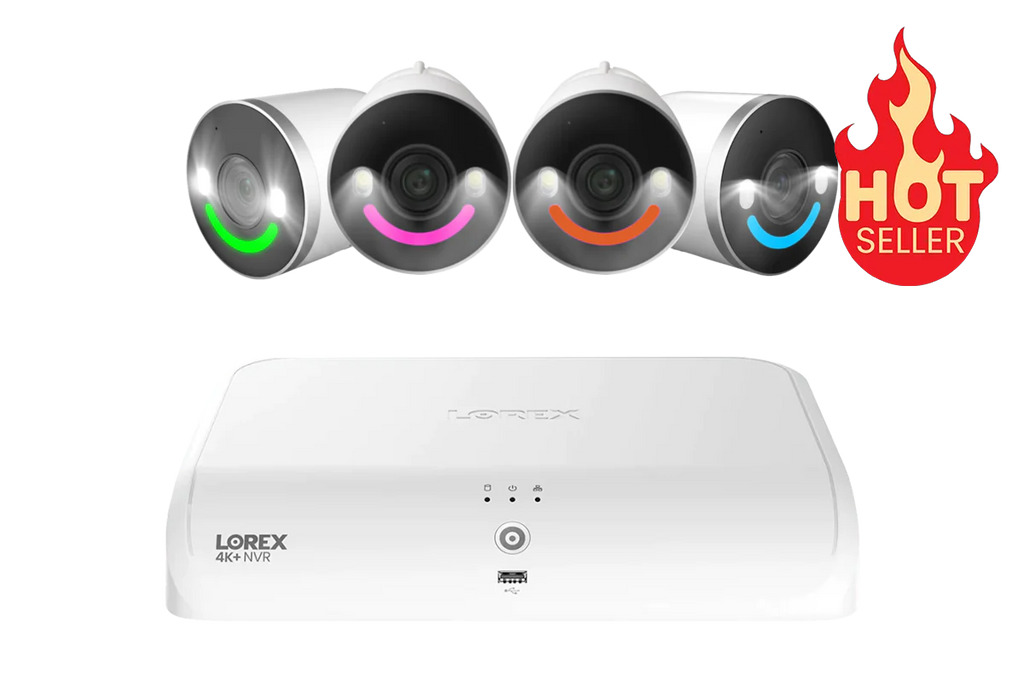 Lorex Smart Business Fusion Wi-Fi System: 4K+ 16 Channel (8 Wired + 8 Fusion Wi-Fi) 2TB System with 4K Outdoor Wi-Fi 6 Security Cameras with Smart Security Lighting