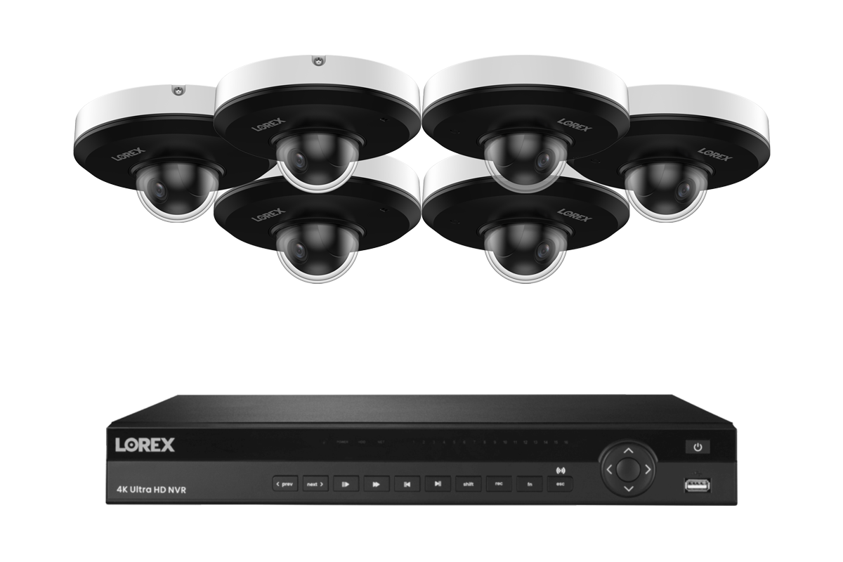 Lorex Elite Series NVR with P2 (4MP) IP Mini PTZ Cameras - 4K 16-Channel 4TB Wired System