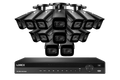 Lorex 4K (16 Camera Capable) 4TB Wired NVR System with Nocturnal 3 Smart IP Bullet Cameras with Listen-In Audio and 30FPS