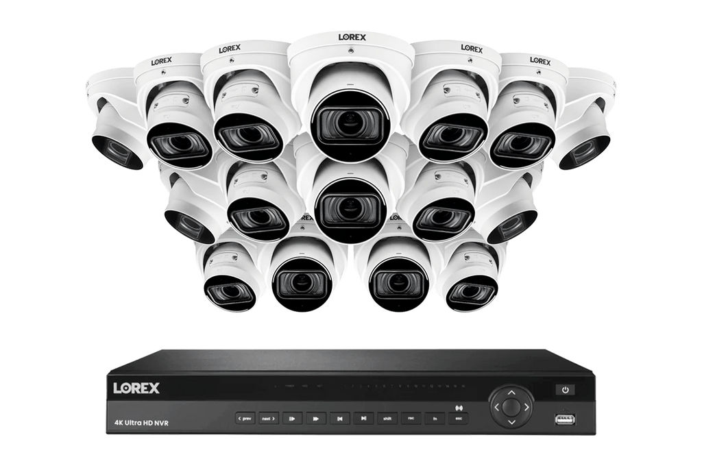 Lorex Elite Series 16-Channel (4TB) 4K IP System with Nocturnal N4 Lite Turret Cameras