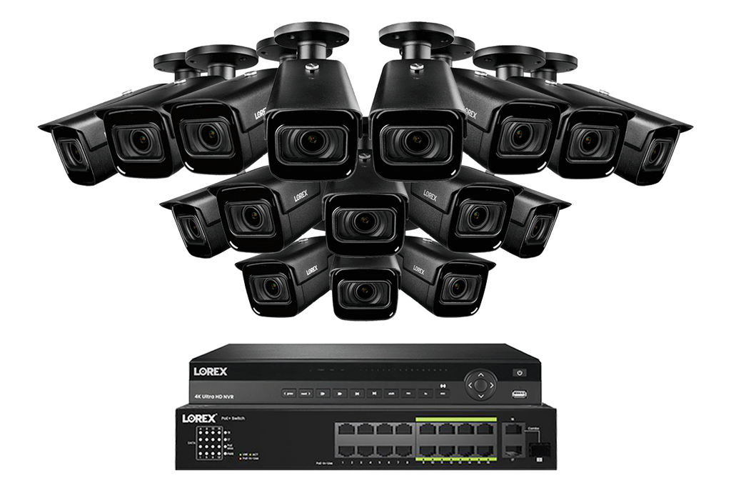 Lorex Elite Series 32-Channel (6TB) 4K IP System with Nocturnal N4 Lite Bullet Cameras and PoE Switch