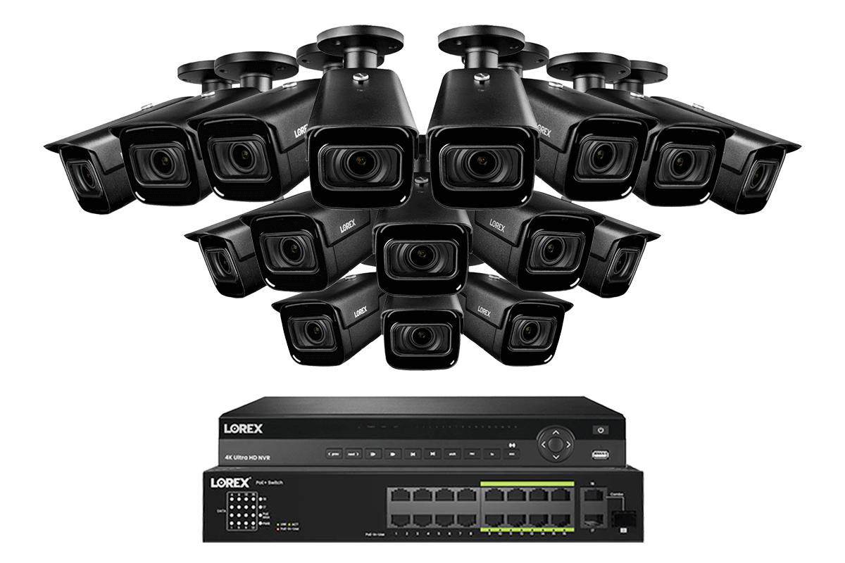 Lorex Elite Series 32-Channel (6TB) 4K IP System with Nocturnal N4 Lite Bullet Cameras and PoE Switch