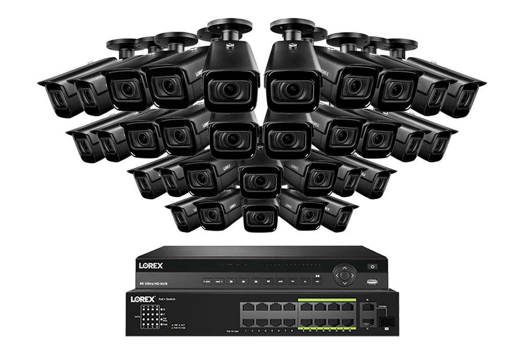 Lorex Elite Series 32-Channel (6TB) 4K IP System with Nocturnal N4 Lite Bullet Cameras and PoE Switch