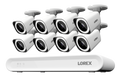Lorex Connect 4K 8-Channel Wired NVR System with 8 4K IP Bullet Security Cameras - 1TB