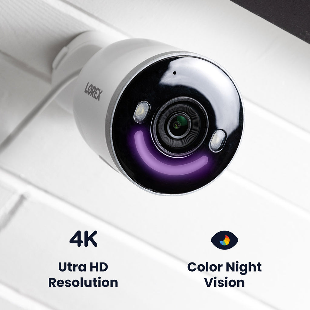 Lorex Smart Business Fusion Wi-Fi System: 4K+ 16 Channel (8 Wired + 8 Fusion Wi-Fi) 2TB System with 4K Outdoor Wi-Fi 6 Security Cameras with Smart Security Lighting