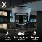Lorex Connect X Series 4K 16-Channel Wired NVR System with X3 Dual-Lens Turret Camera - 4TB