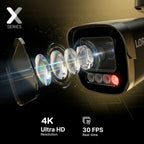 Lorex Connect X Series 4K 16-Channel Wired NVR System with X5 Bullet Security Cameras - 4TB