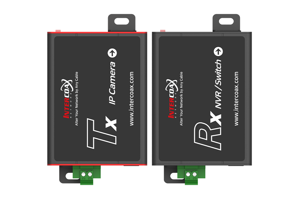 Professional Single Port IP & PoE over 2-Wire Set (600m/2000ft end-to-end converters)
