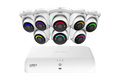 Lorex Fusion Series 4K 16 Channel (8 Wired + 8 Fusion Wi-Fi) 2TB Wired System with H12 Wired 4K IP Turret Cameras