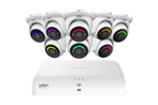 Lorex Fusion Series 4K 16 Channel (8 Wired + 8 Fusion Wi-Fi) 2TB Wired System with H12 Wired 4K IP Turret Cameras