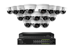 Lorex Pro  Series 4K 32 Camera Capable 8TB Wired NVR System with 8MP (4K) A10 IP Dome Cameras - White 16