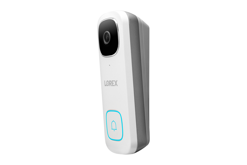 Lorex 2K Wi-Fi Video Doorbell 32GB (White, Single) - Open Box