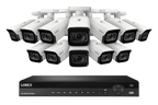 Lorex 4K (16 Camera Capable) 6TB Wired NVR System with Nocturnal 3 Smart IP Turret Cameras with Listen-in Audio and Motorized Varifocal Lenses