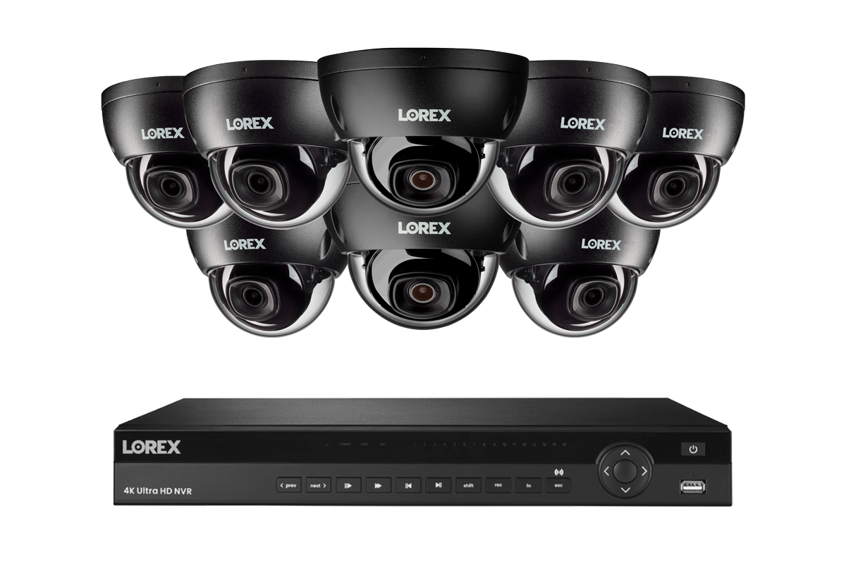 Lorex 4K 16-Channel 4TB NVR System with Elite Series NVR and Aurora Series A15 IP Dome Cameras