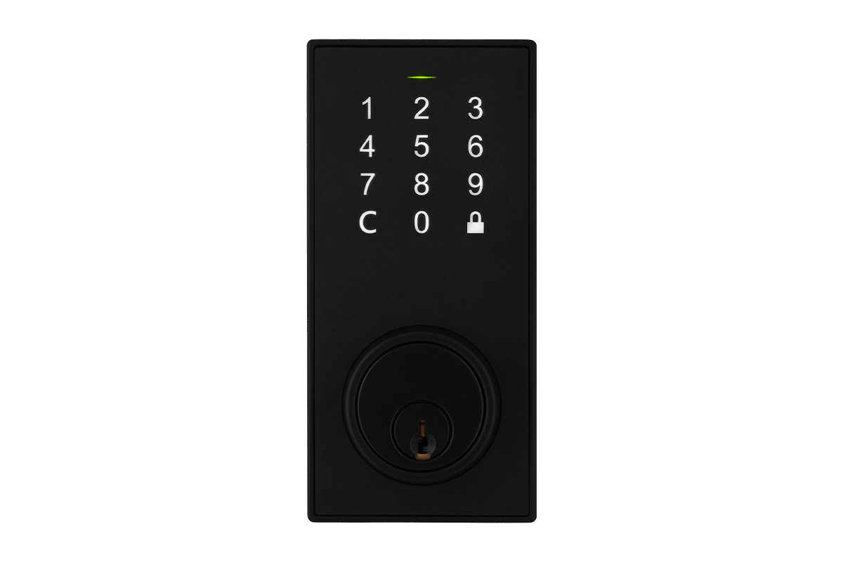 Smartlock Bluetooth Deadbolt Smart Lock with Touchpad and App Control - Matte Black